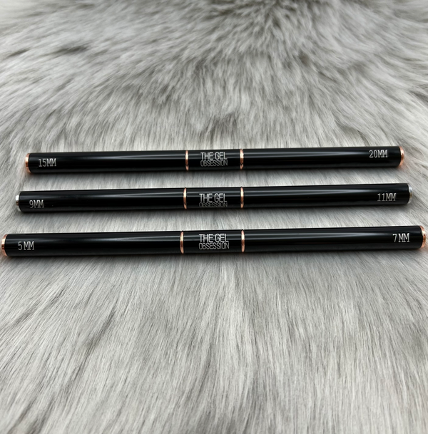 Black & Rose gold Double Ended Liner brush collection - Camilla, DeeDee & Enid