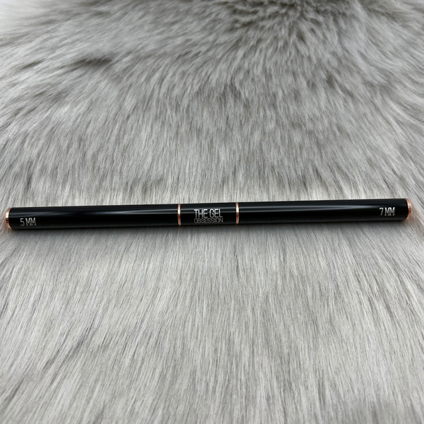 Camilla - Black & Rose gold 5MM & 7MM Double ended liner brush